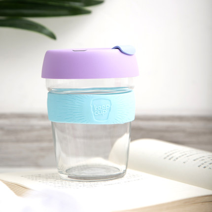 清仓特价 澳大利亚KeepCup澳洲多彩咖啡杯 手持玻璃杯环保随行杯