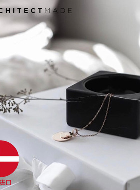 丹麦ARCHITECTMADE 北欧设计师天然大理石碗家居装饰创意摆件限量