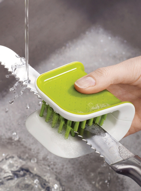 英国Joseph Joseph U型刀叉清洗刷 厨刀菜刀安全清洗刷子 洗刀刷