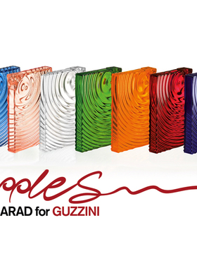 意大利guzzini古资尼Ripples涟漪方形水瓶时尚塑料水壶Ron Arad