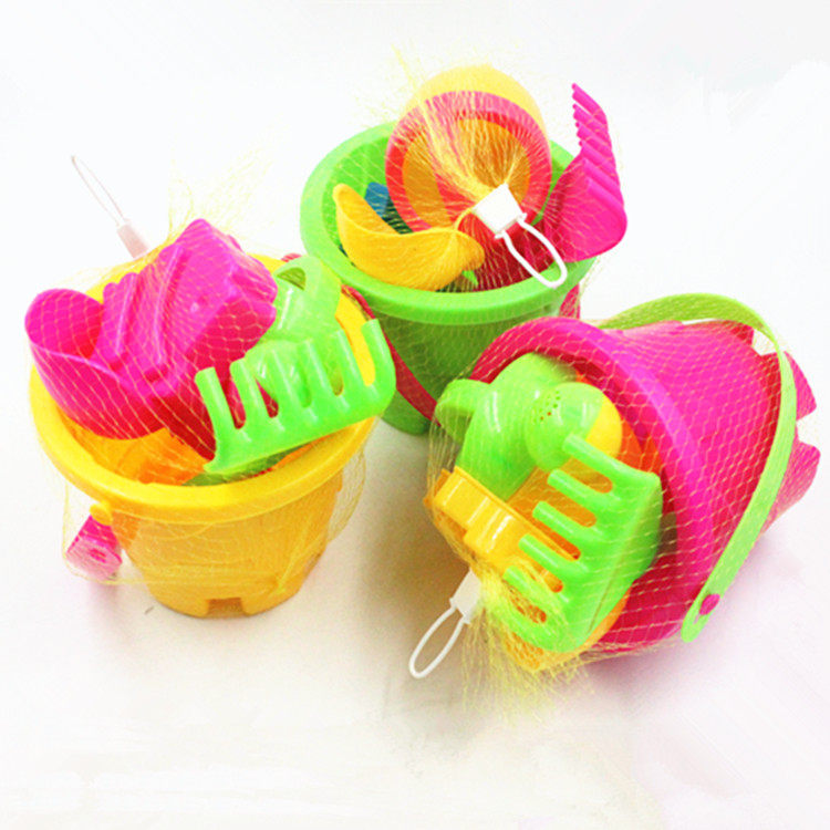 어린이 해변 장난감 자동차 세트 양동이  놀이 모래 파기 모래시계 대형 삽 물놀이 목욕 계수나무 도구