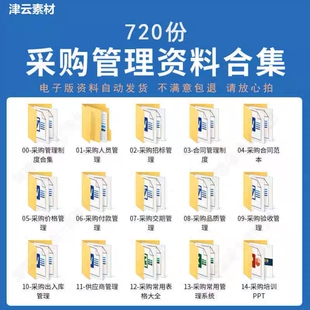 公司采购管理制度及流程采购部职责绩效培训资料采购常用表格模板