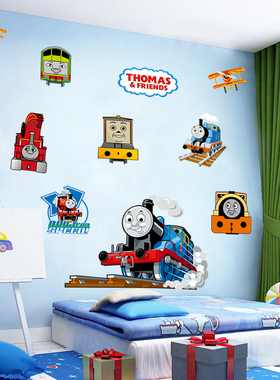 立体视觉thomas托马斯旅行箱墙贴