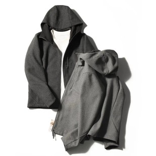 秋冬新款“Sawyer”绵羊毛夹克加厚冲锋衣连帽防风休闲夹克外套男