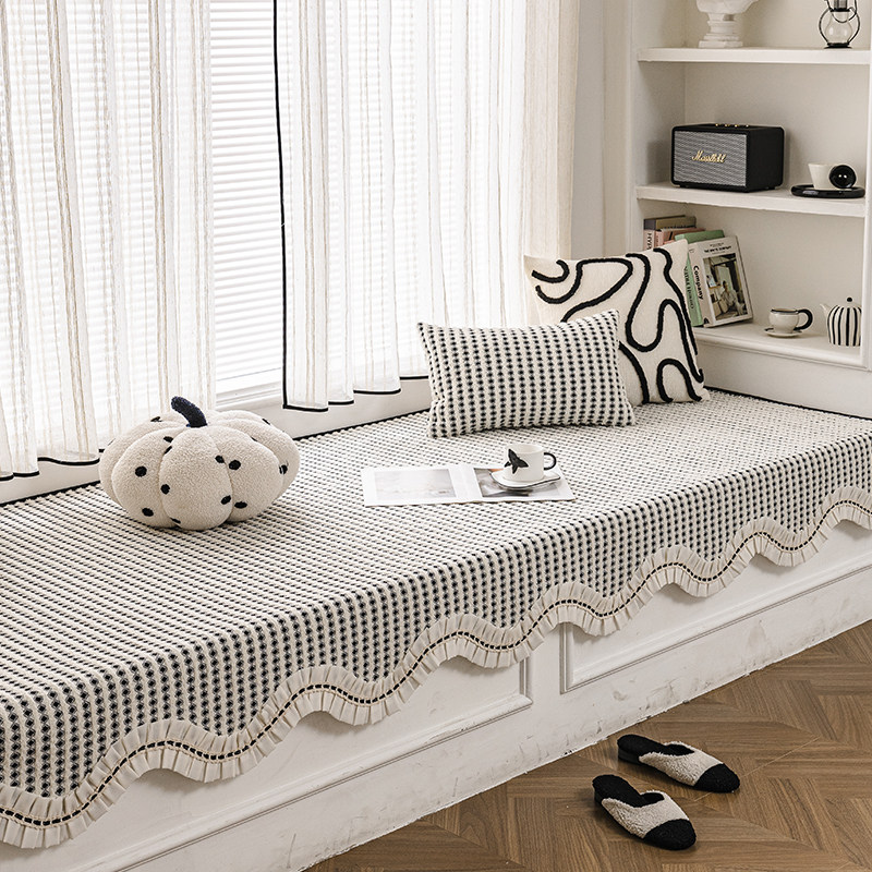 飘窗垫2026新款雪尼尔窗台垫可定制四季通用沙发卧室榻榻米阳台垫