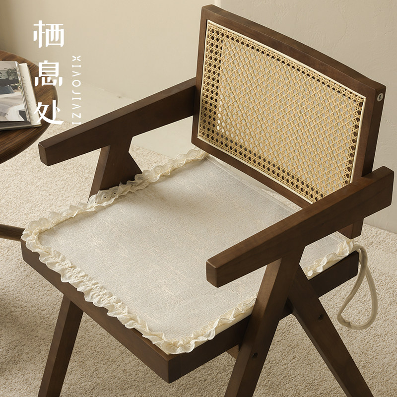 白色花边法式椅垫办公室座垫子四季餐桌椅垫单人沙发垫汽车坐垫办,居家布艺,椅垫,淘宝优惠券,粉丝福利购,淘宝优惠卷