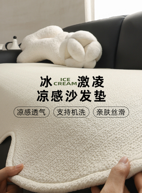 沙发凉席垫新款沙发垫夏天2026四季母婴级冰丝凉感防滑坐垫盖布套