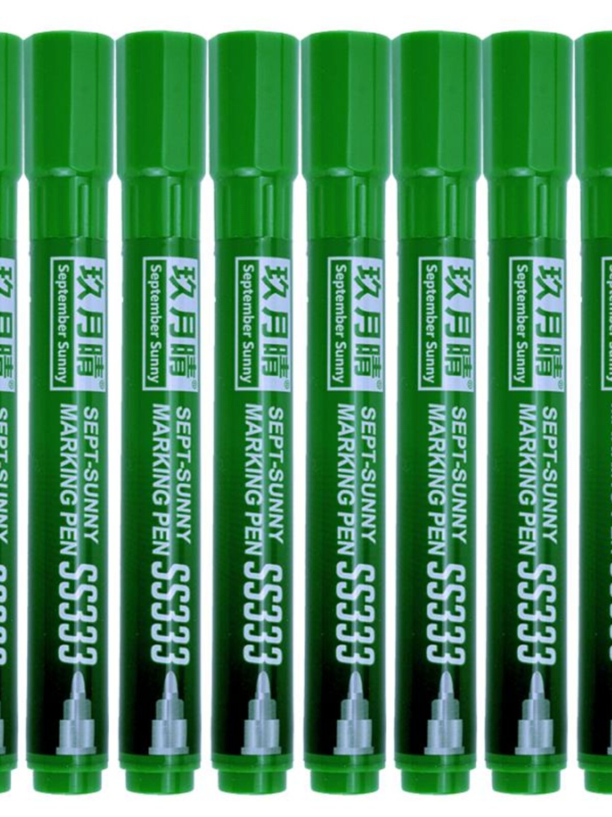 녹색 마커 펜 방수 및 내유성 컬러 마커 펜 마커 펜 대형 단일 헤드 유성 펜 SS333