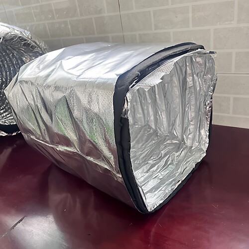 方形中央空调软管玻璃纤维铝箔