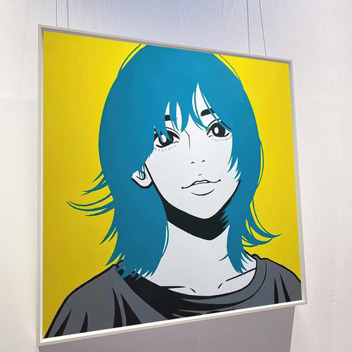 日式潮流女孩挂画日本艺术家Hime人物网红个性版画ins卧室装饰画