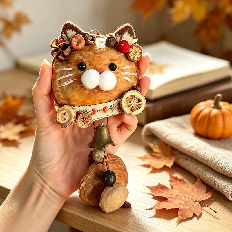 成品豆荚娃娃现货小猫抱
