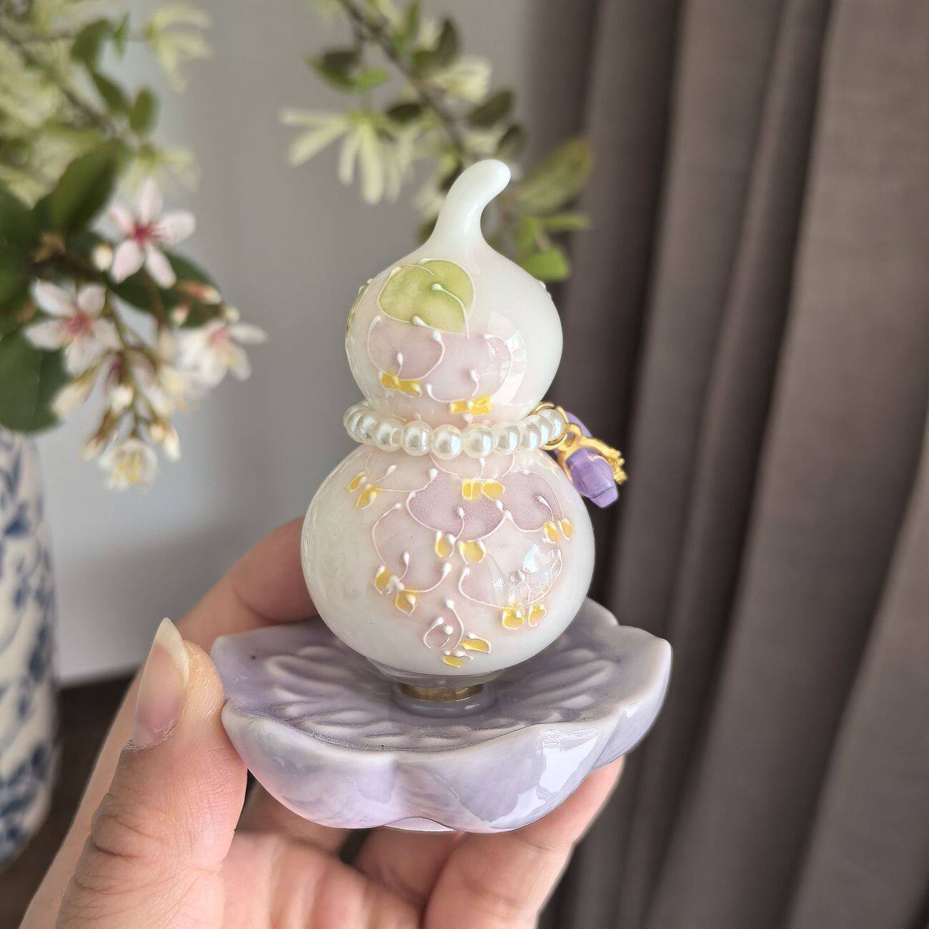 景德镇釉下彩手绘葫芦福