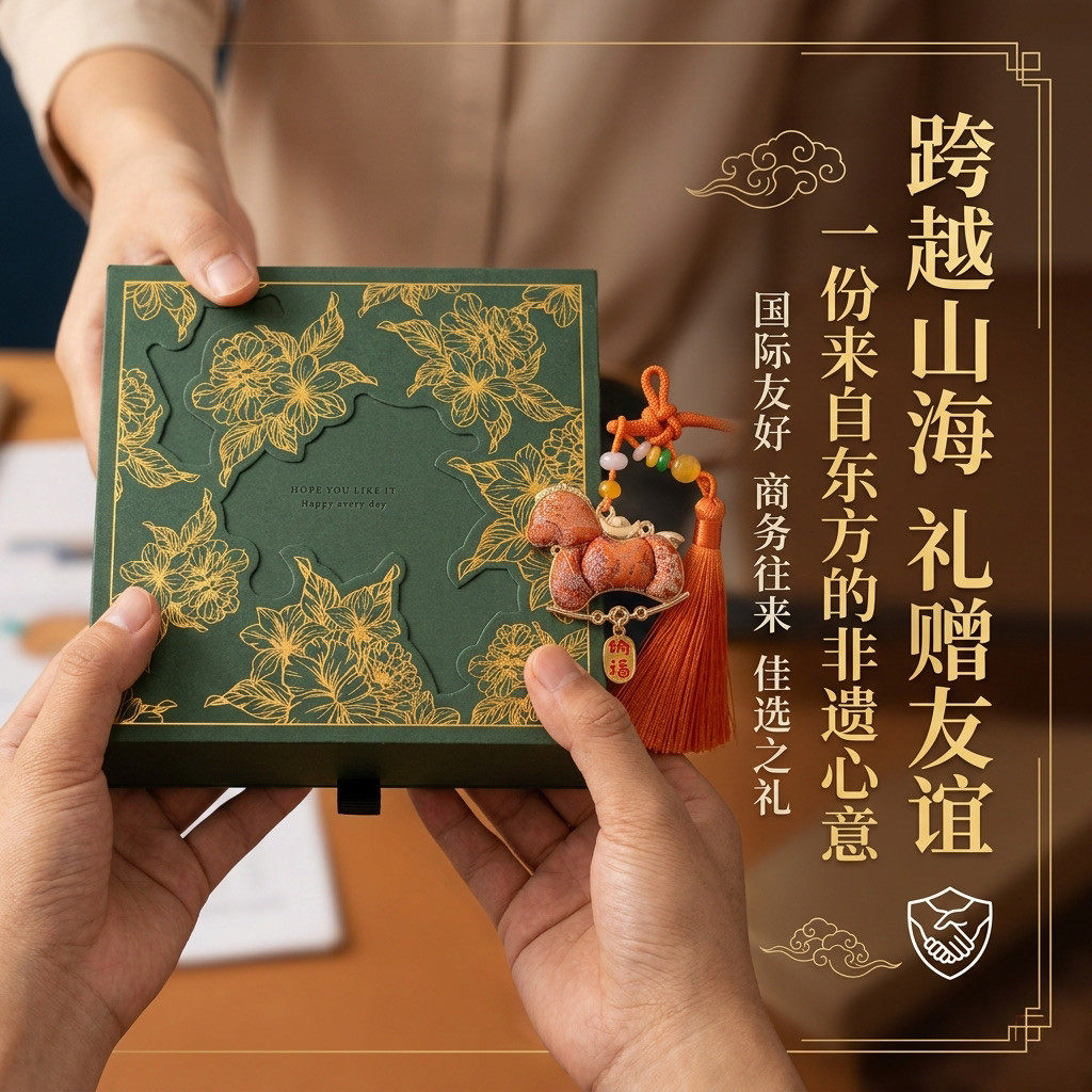 外贸公司商务客户非遗小