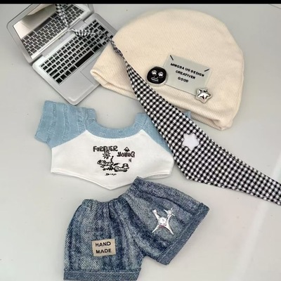 【现货】20cm娃衣无属性棉花娃娃衣服帽子公仔玩偶时代少年团娃衣