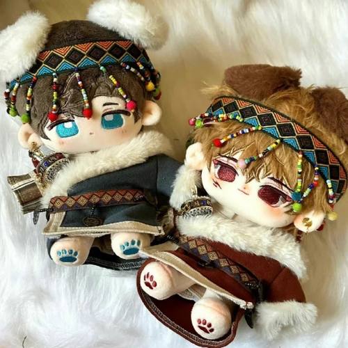 20cm棉花娃娃衣服娃衣藏服藏族风民族衣服公仔玩偶替换装套装包邮