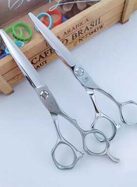 斑马剪刀美发剪专业理发店剪平剪综合剪刀E60055斑马剪刀