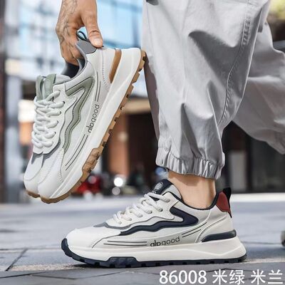 KFT脚王专柜男鞋2026新款韩版舒适潮时尚百搭华夫鞋阿甘鞋老爹鞋