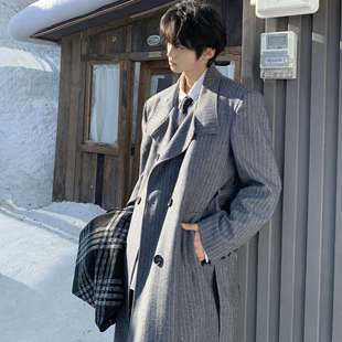 Desaturate冬日来信50羊毛长款风衣毛呢大衣高个子高级感束腰外套