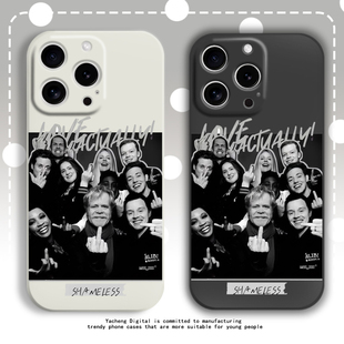 无耻之徒周边手机壳高级感小众适用苹果17promax小米15液态硅胶16oppo红米vivo荣耀保护套华为pura70潮流美剧