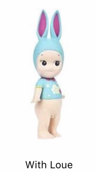 thumbnail for Sonyangel exhibition limited edition Fuxi Blue Rabbit Red Rabbit Shaking Head Car Tsai Kangyong artist