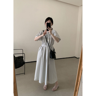 【编号300-349】夏季韩系ins风高品质简约风连衣裙女宽松显瘦裙子