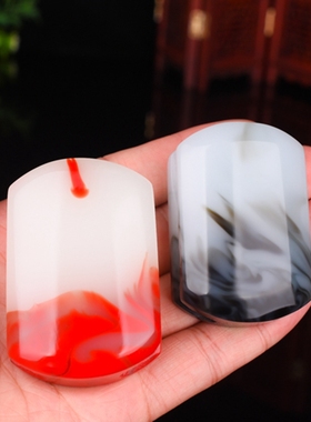 青花玉玉石皮带扣金丝玉腰带扣