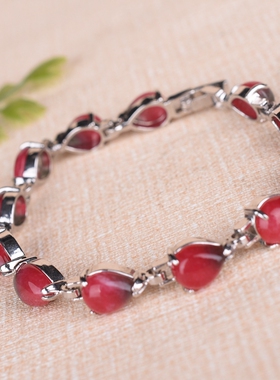 珠宝手链手串桃花玉心型女款