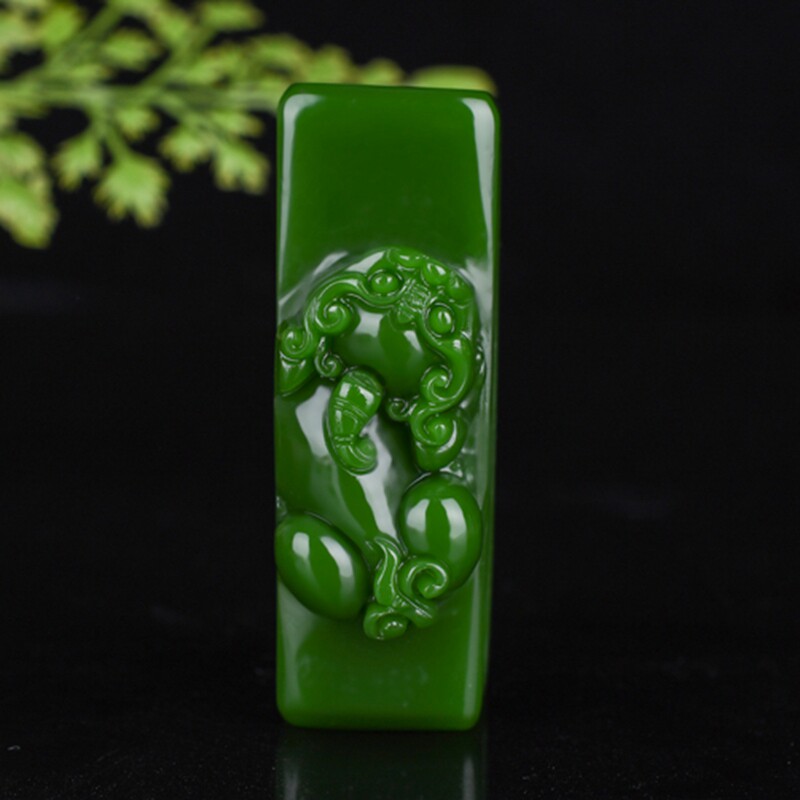 和田玉碧玉男士腰配腰挂转运招财白玉双层皮带扣玉石黄龙玉貔貅男