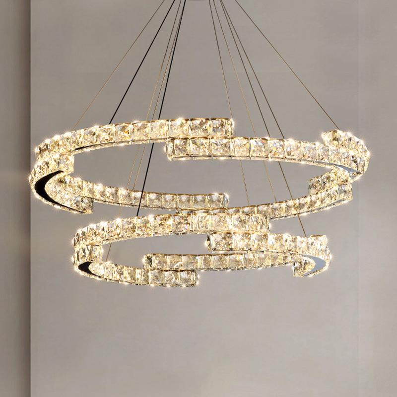 新源旺达客厅卧室轻奢简约水晶灯