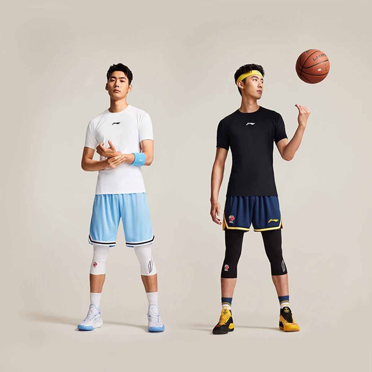 李宁男子篮球训练比赛服CBA运动短袖速干透气排湿宽松T恤AUDV069图片