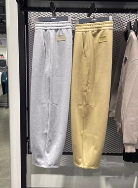 李宁冬季男子肖战同款弯刀裤加厚保暖休闲运动卫裤长裤男AKLV909