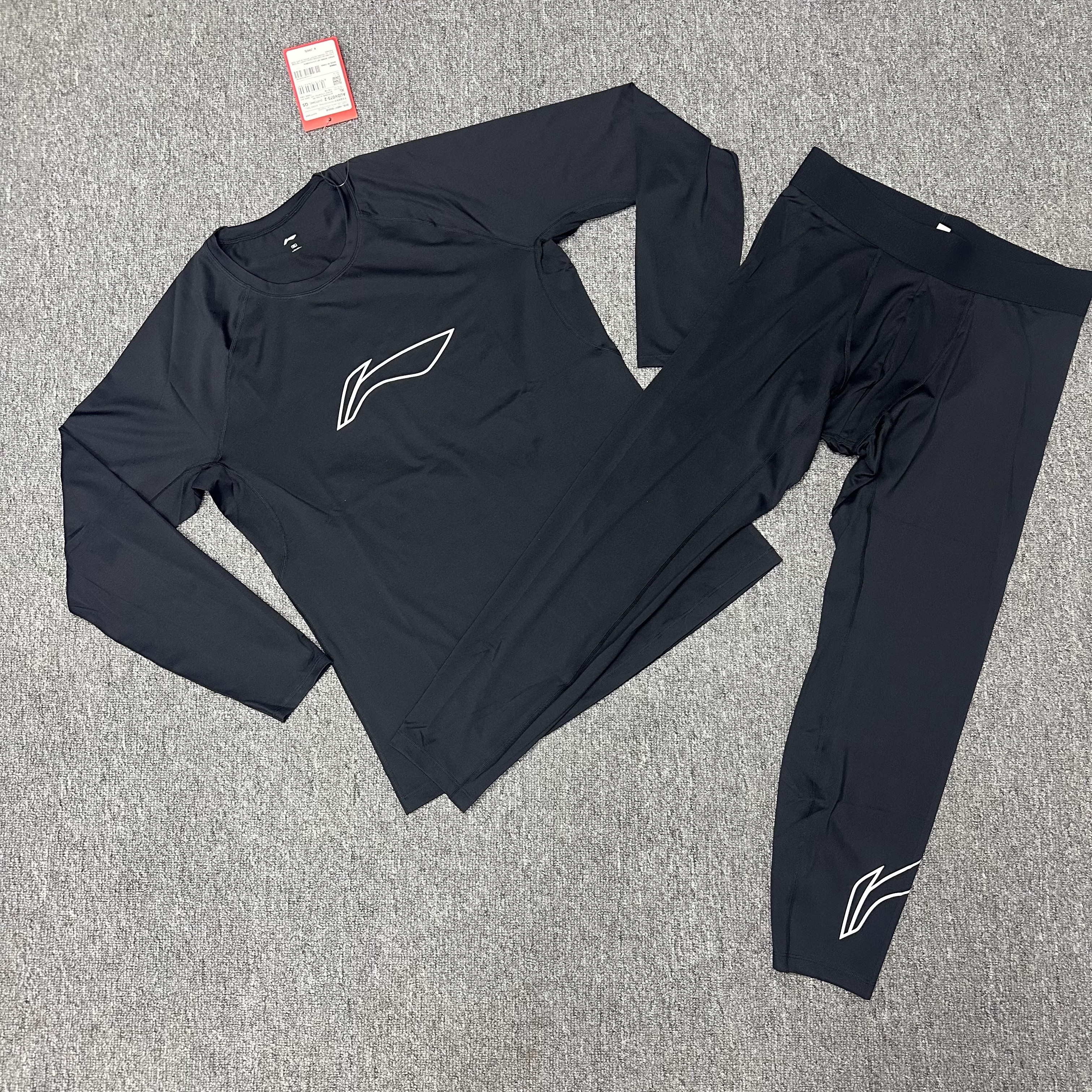 李宁冬季男子篮球压缩紧身衣套装