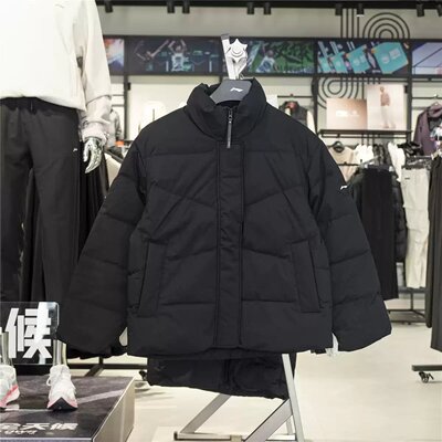 李宁女款防泼水立体裁剪羽绒服