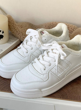 春季低帮大码女鞋40-43 4142厚底小白鞋子运动休闲ins潮学生单鞋