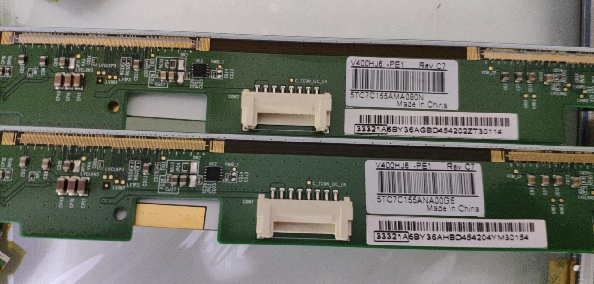 V400HJ6-PE1 REV.C7 拆机边板一对价