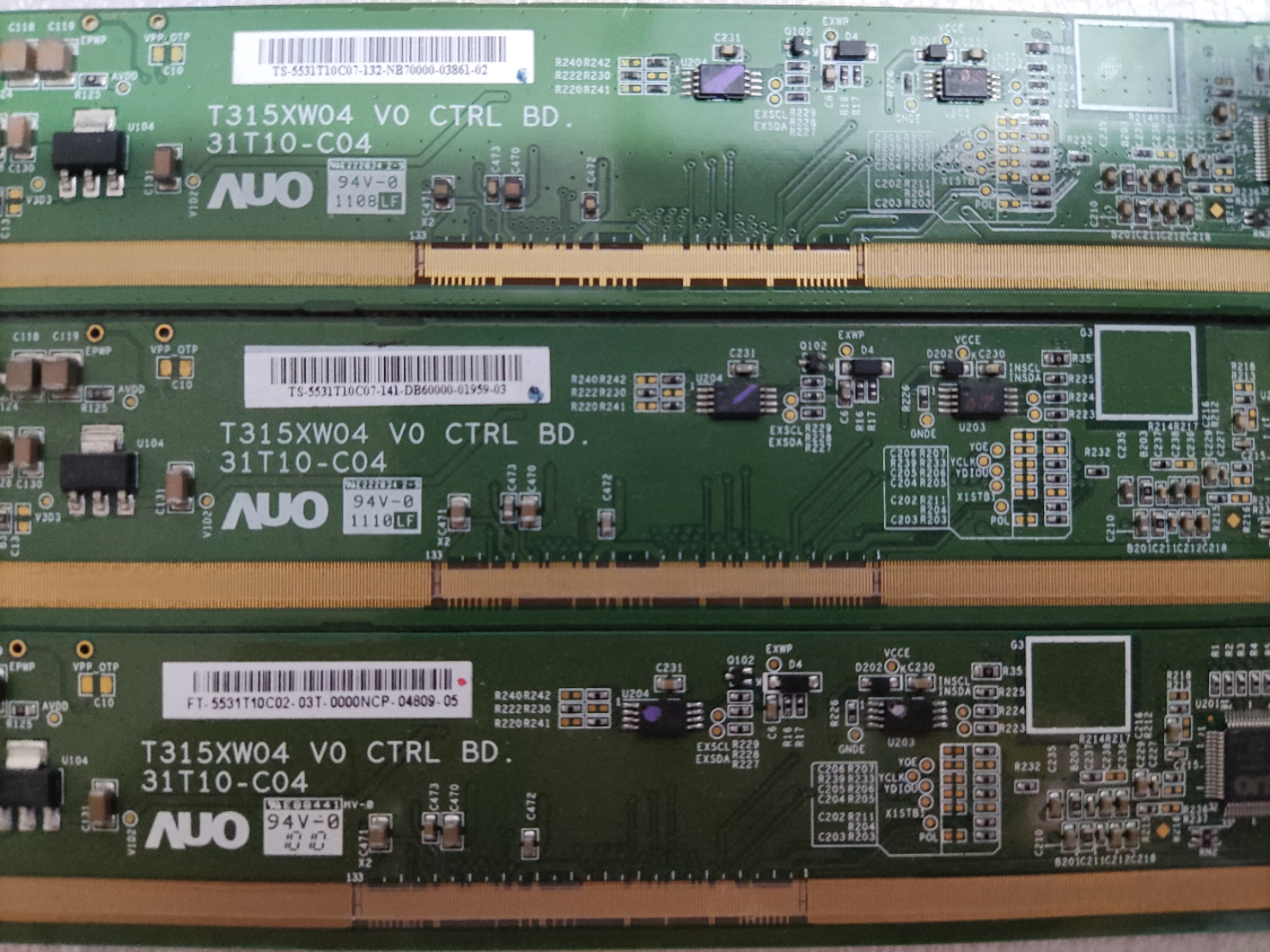 AUO原装拆机边条 T315XW04 V0 CTRL BD 31T10-C04 可到店自提