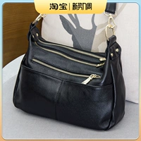Рюкзак, сумка через плечо, сумка на одно плечо с молнией, в корейском стиле, из натуральной кожи