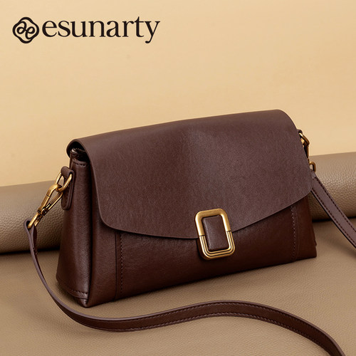 牛皮包包轻奢小众高级感通勤女包