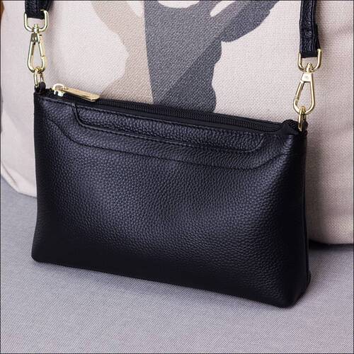 真皮单肩斜挎手拿包女小挎包手包