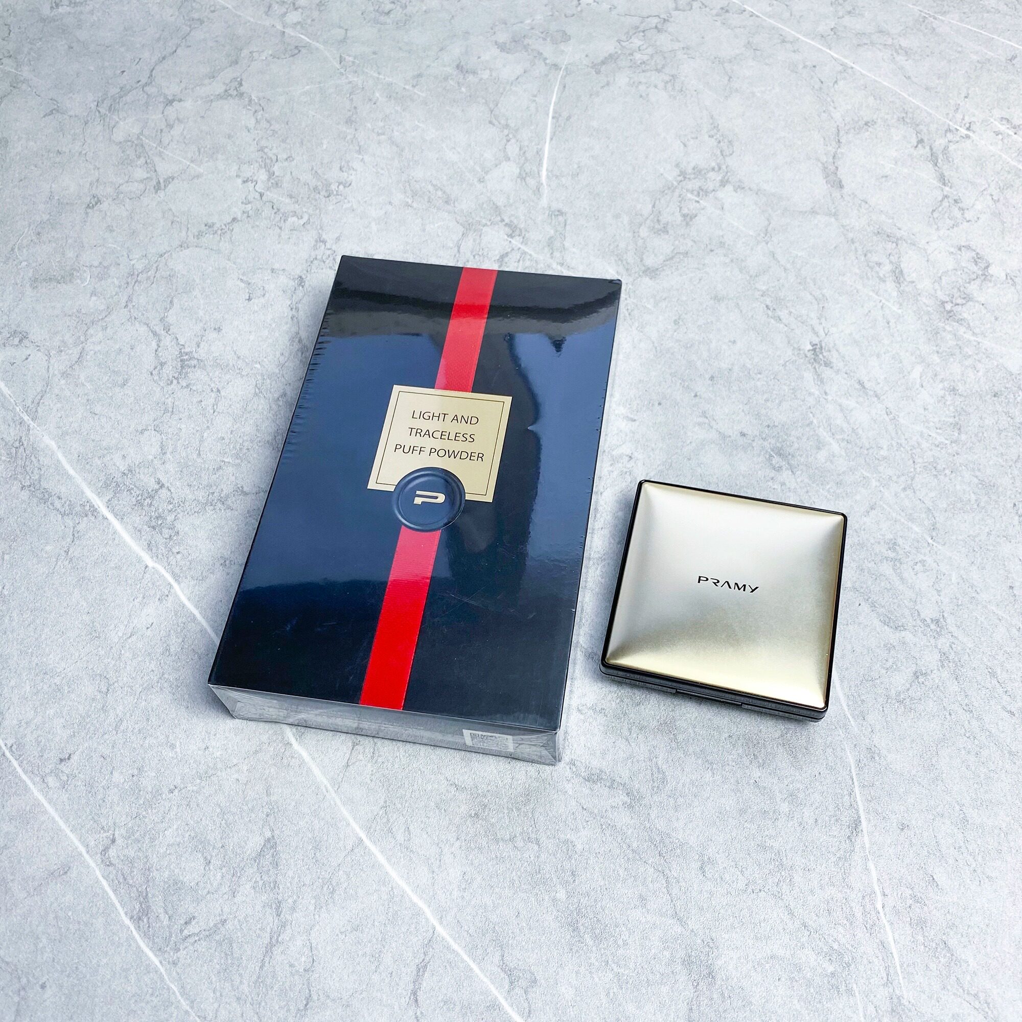 PRAMY/柏瑞美新品夜宴彩妆轻透无痕蜜粉饼定妆粉持久防水控油亮肤