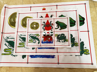 鱼虾蟹骰子鱼虾色子葫芦骰金钱鸡青蛙骷骰子籽专用加厚碗筛盅筛子