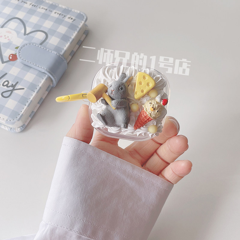 适用于索尼LinkBuds Fit蓝牙耳机保护套透明LinkBuds Open耳机保护壳WF-L910N透明WF-L910可爱卡通软壳套