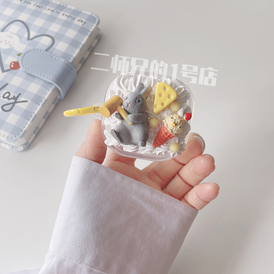 适用于索尼LinkBuds Fit蓝牙耳机保护套透明LinkBuds Open耳机保护壳WF-L910N透明WF-L910可爱卡通软壳套