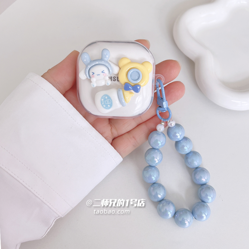 适用一加budsPro2耳机套透明一加buds3耳机保护套buds4创意buds ace2可爱buds n防摔buds v卡通buds 3v软壳套