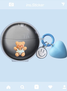 适用塞那S6S Pro保护套Sanag塞纳小星云s6snova蓝牙耳机保护壳s6spro透明耳机壳S6S Ultra防摔卡通可爱软壳套