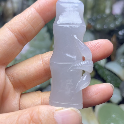 烟紫竹节挂件