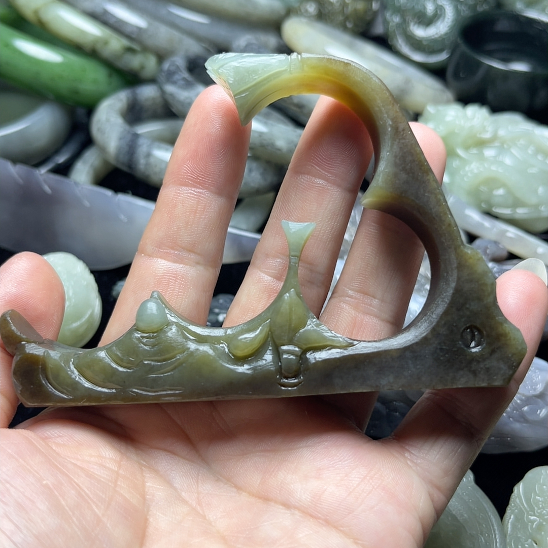 糖玉悟道笔架可插香