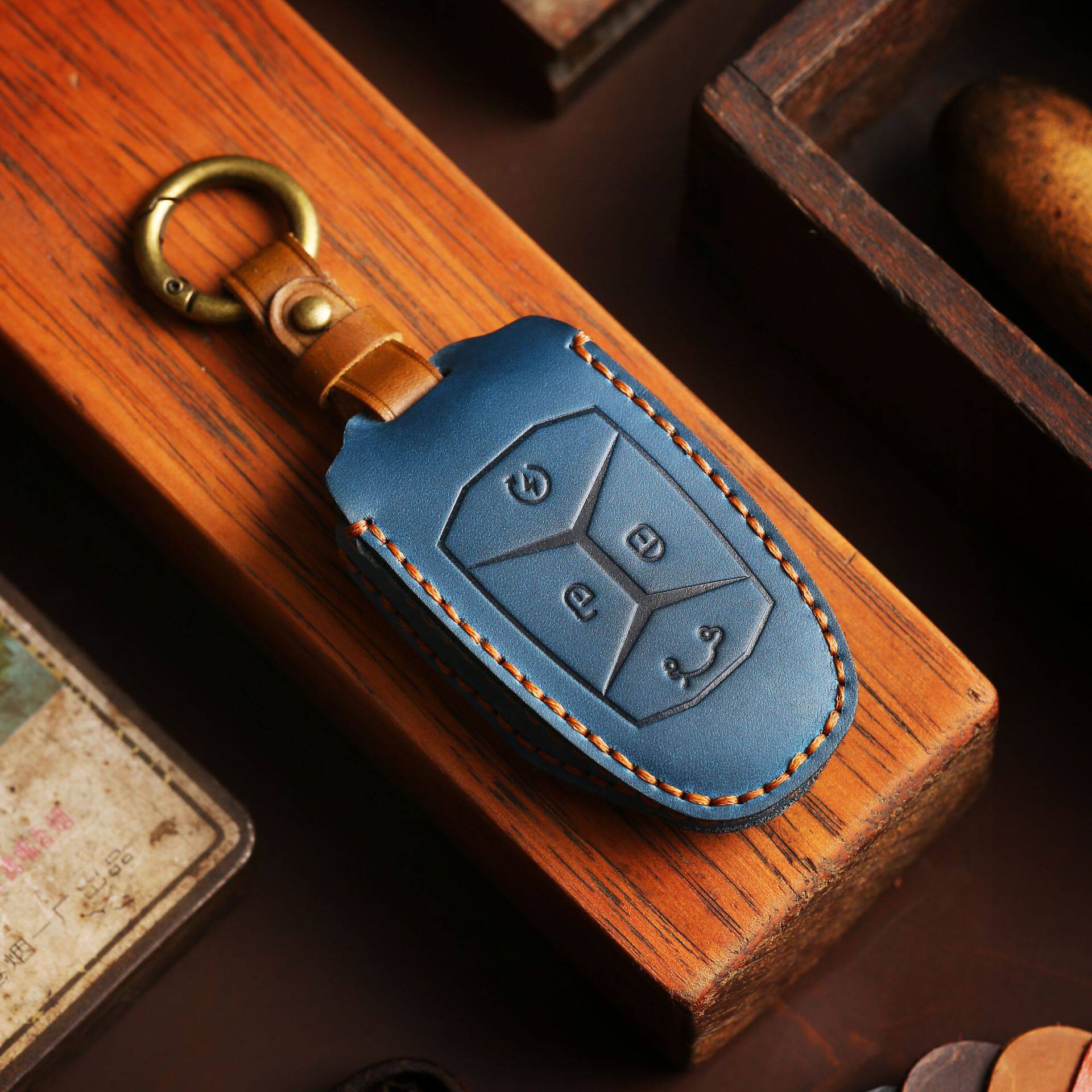 适用领克真皮钥匙包钥匙套领克01 02 03 03  05 09 06新能源汽车