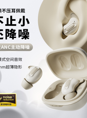 蛇圣小悠入耳式蓝牙耳机主动降噪耳机睡眠专用可侧睡ASMR超级隔音