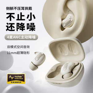 蛇圣小悠入耳式蓝牙耳机主动降噪耳机睡眠专用可侧睡ASMR超级隔音